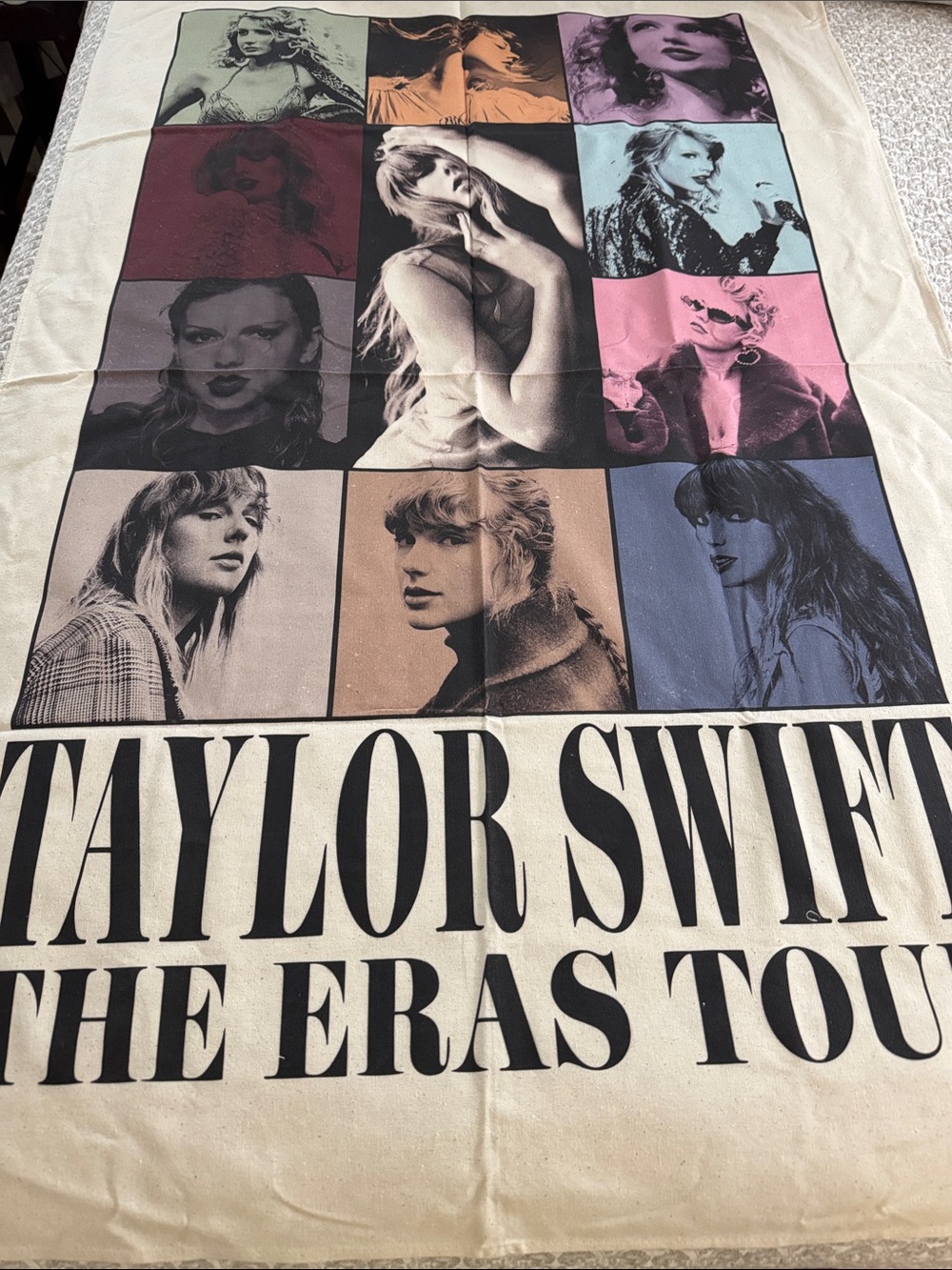 Taylor Swift Eras Tour Multicolor Photo Collage Banner
